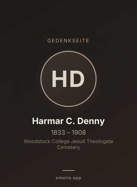 Gedenkportrait von Harmar C. Denny