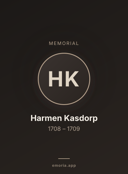 Memorial portrait of Harmen Kasdorp