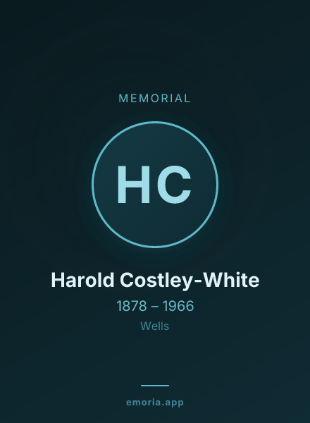 Memorial portrait of Harold Costley-White