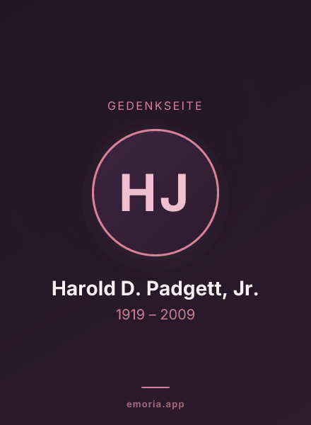 Gedenkportrait von Harold D. Padgett, Jr.