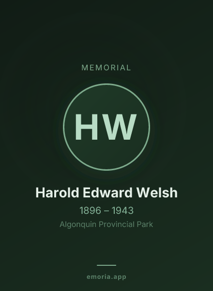 Memorial portrait of Harold Edward Welsh