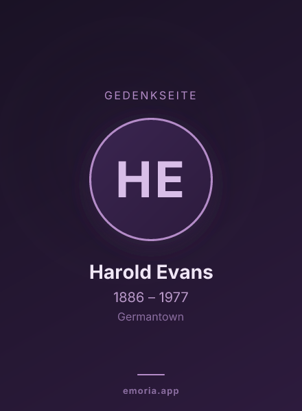 Gedenkportrait von Harold Evans