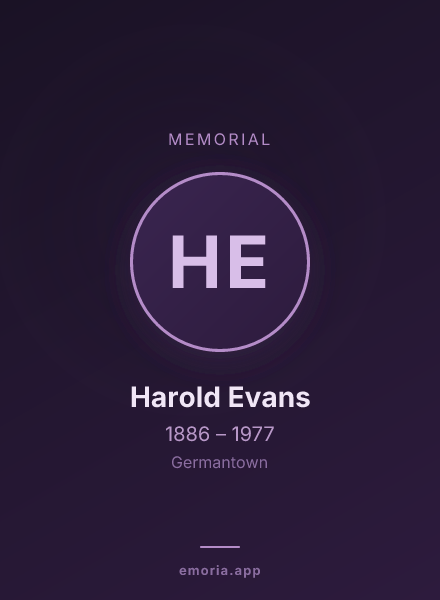 Memorial portrait of Harold Evans