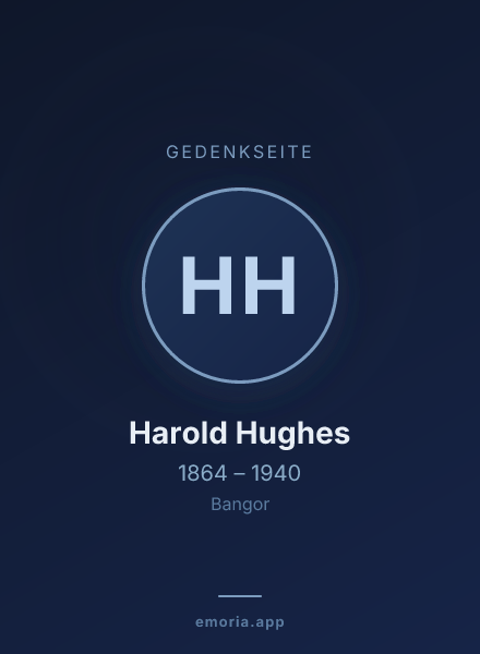 Gedenkportrait von Harold Hughes