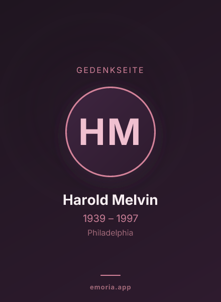 Gedenkportrait von Harold Melvin