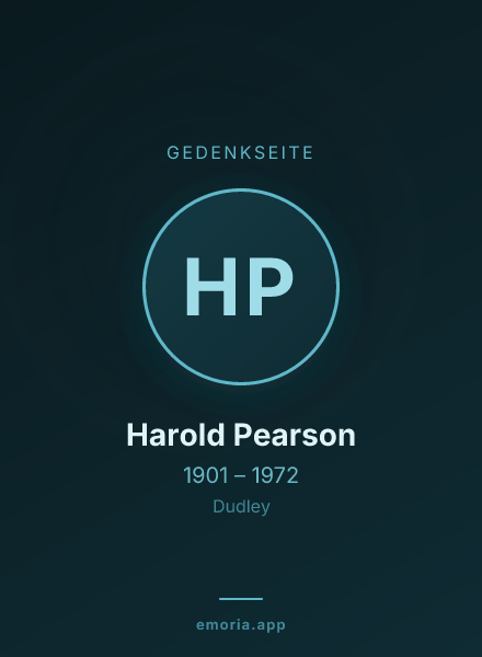 Gedenkportrait von Harold Pearson