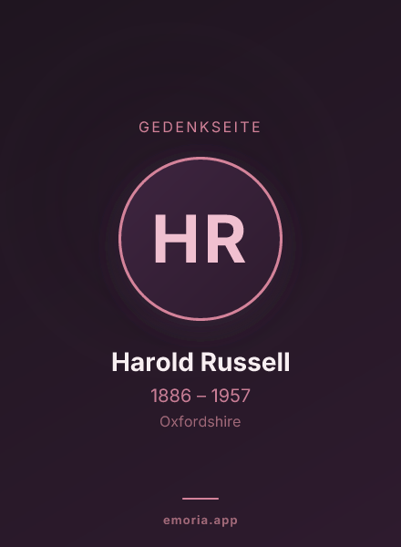 Gedenkportrait von Harold Russell