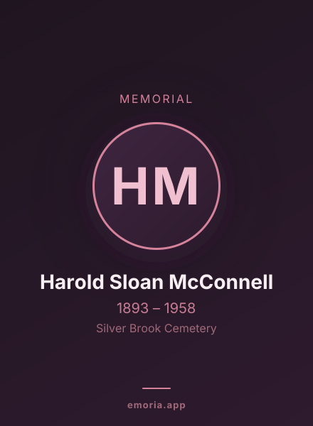 Memorial portrait of Harold Sloan McConnell