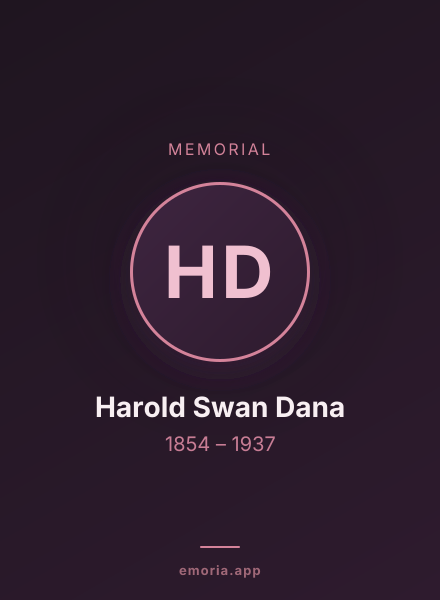 Memorial portrait of Harold Swan Dana