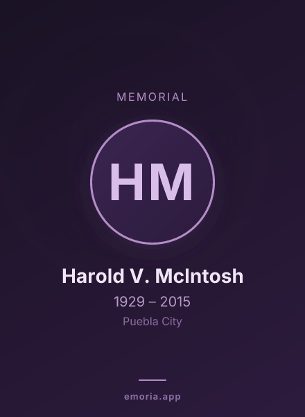 Memorial portrait of Harold V. McIntosh