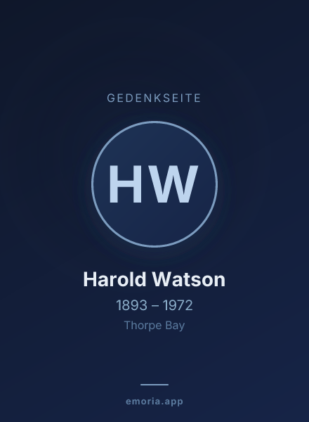Gedenkportrait von Harold Watson
