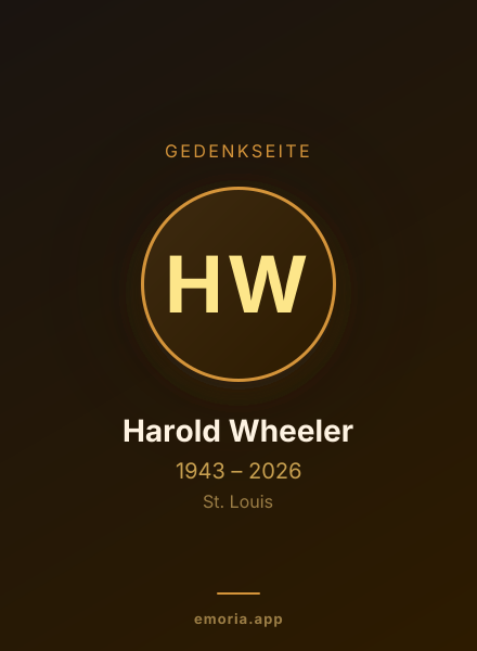 Gedenkportrait von Harold Wheeler