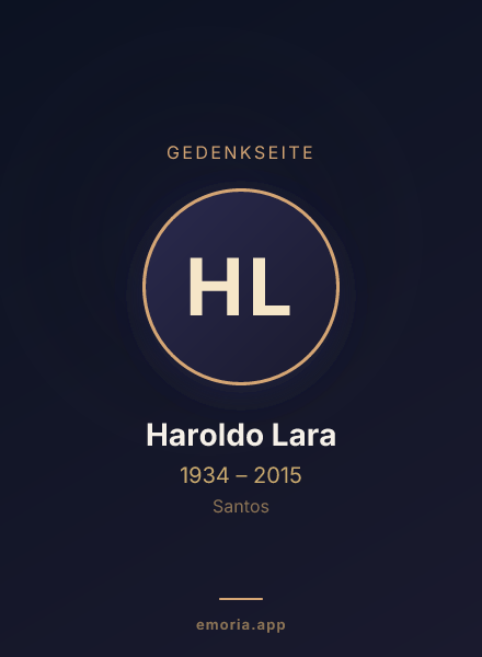 Gedenkportrait von Haroldo Lara