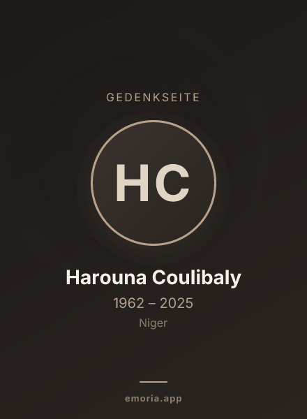 Gedenkportrait von Harouna Coulibaly