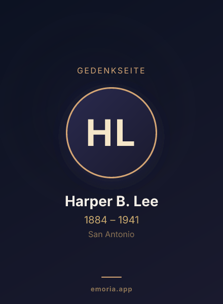 Gedenkportrait von Harper B. Lee