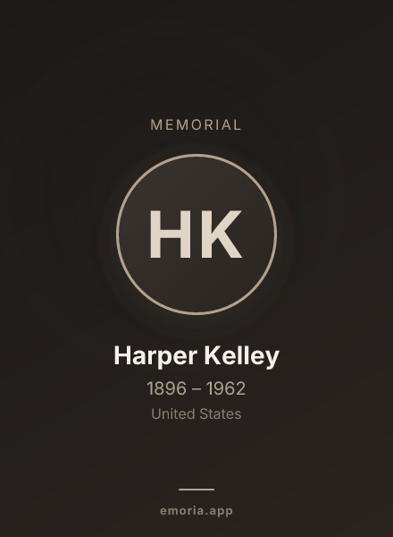 Memorial portrait of Harper Kelley