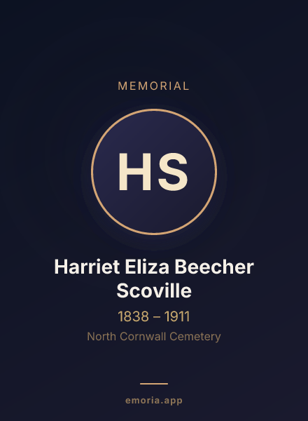 Memorial portrait of Harriet Eliza Beecher Scoville