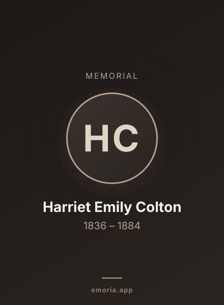 Memorial portrait of Harriet Emily Colton