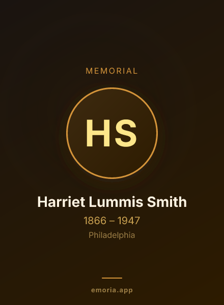 Memorial portrait of Harriet Lummis Smith