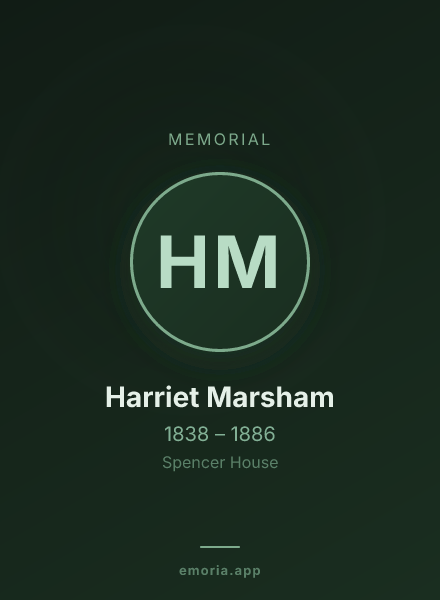 Memorial portrait of Harriet Marsham
