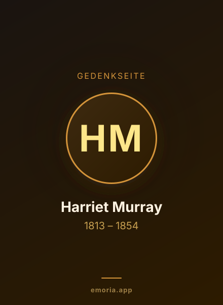 Gedenkportrait von Harriet Murray