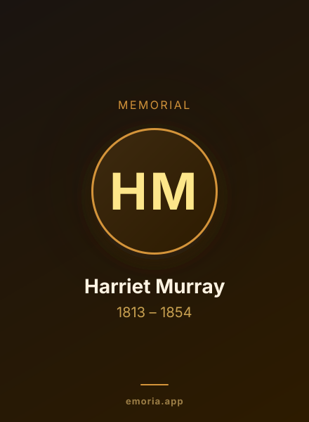 Memorial portrait of Harriet Murray