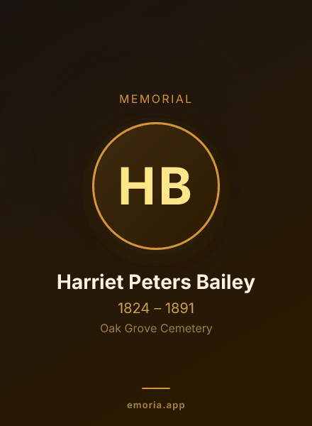 Memorial portrait of Harriet Peters Bailey