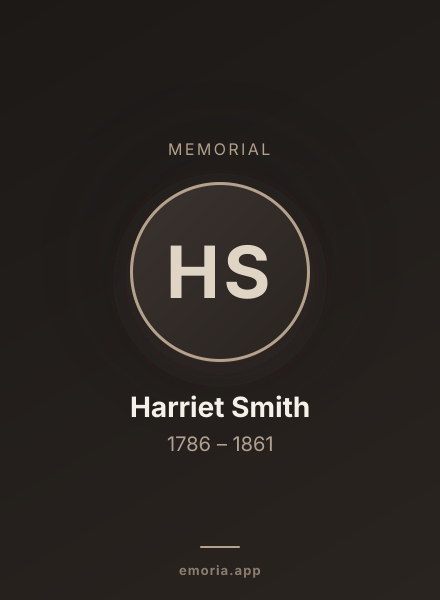 Memorial portrait of Harriet Smith