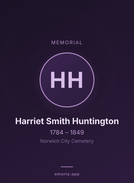 Memorial portrait of Harriet Smith Huntington