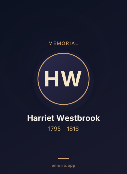 Memorial portrait of Harriet Westbrook