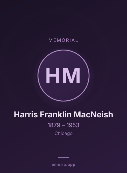 Memorial portrait of Harris Franklin MacNeish