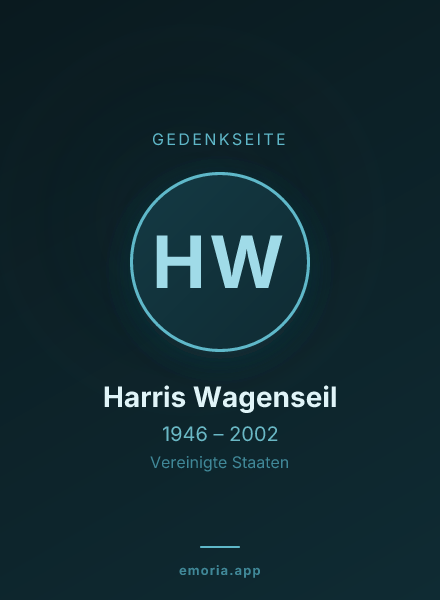 Gedenkportrait von Harris Wagenseil