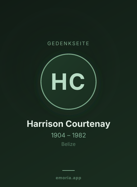 Gedenkportrait von Harrison Courtenay
