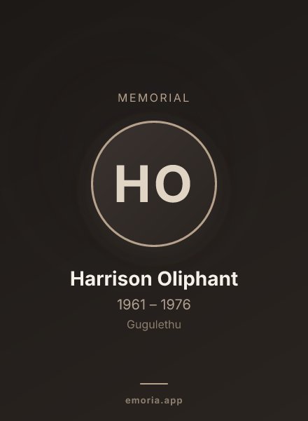 Memorial portrait of Harrison Oliphant