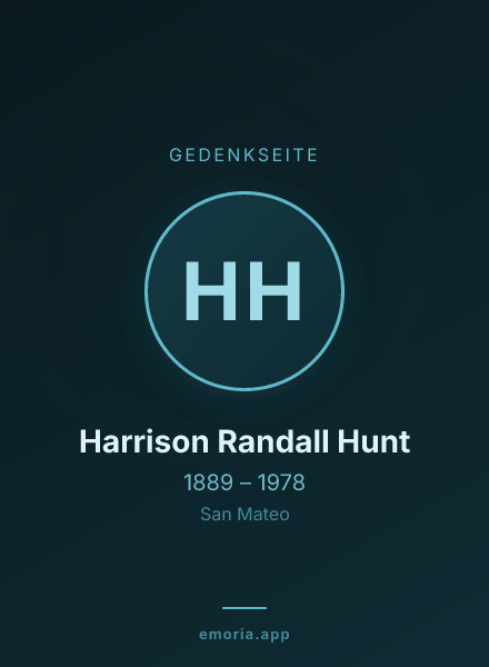 Gedenkportrait von Harrison Randall Hunt