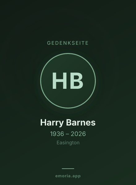 Gedenkportrait von Harry Barnes