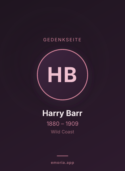 Gedenkportrait von Harry Barr