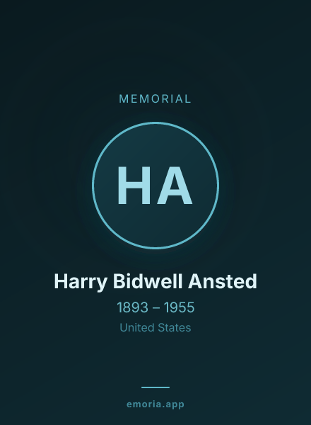 Memorial portrait of Harry Bidwell Ansted