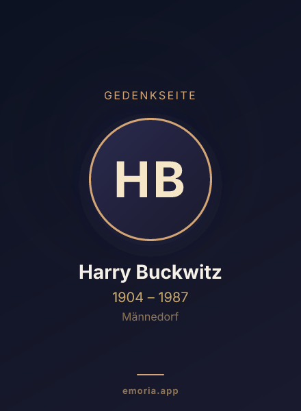 Gedenkportrait von Harry Buckwitz