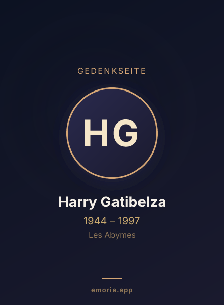 Gedenkportrait von Harry Gatibelza