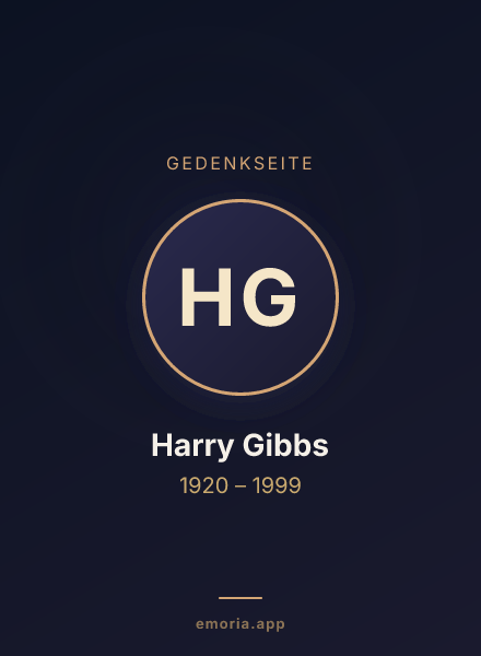 Gedenkportrait von Harry Gibbs