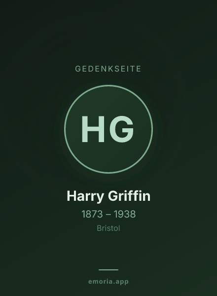 Gedenkportrait von Harry Griffin