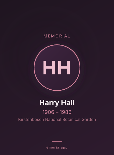 Memorial portrait of Harry Hall