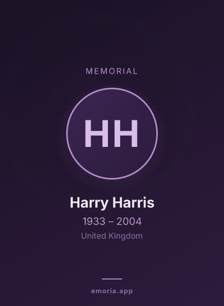 Memorial portrait of Harry Harris