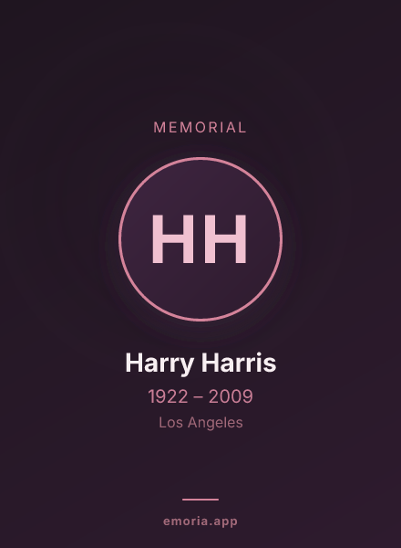 Memorial portrait of Harry Harris