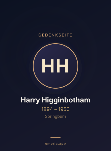 Gedenkportrait von Harry Higginbotham