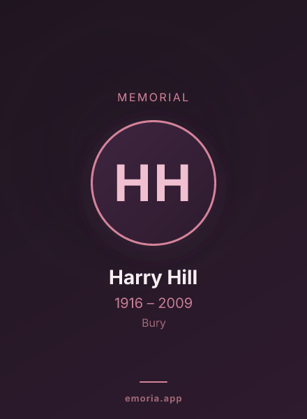 Memorial portrait of Harry Hill
