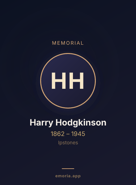 Memorial portrait of Harry Hodgkinson