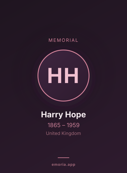 Memorial portrait of Harry Hope