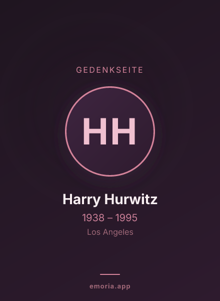 Gedenkportrait von Harry Hurwitz